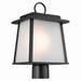 Kichler 59107BK One Light Outdoor Post Mount, Black