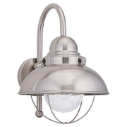 Generation Lighting 8871-98 Sebring One Light Outdoor Wall Lantern, Brushed Stainless Main Image.jpg