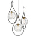 Minka-Lavery 1533-726 Cody Three Light Pendant, Coal And Soft Brass Main Image.jpg