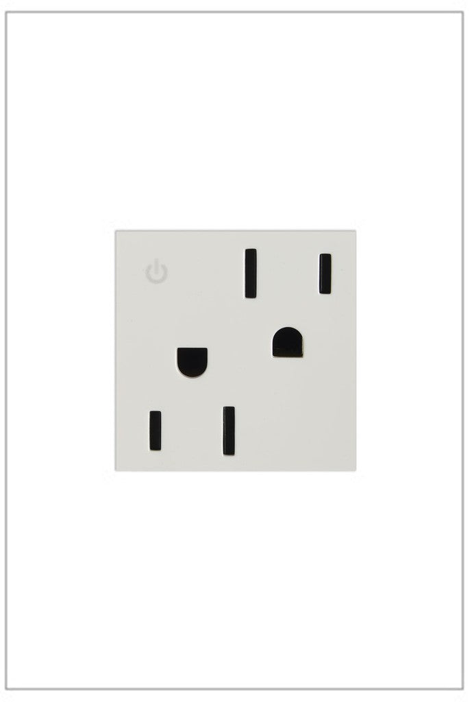 adorne® ARCD152W10 15A Tamper-Resistant Dual-Controlled Outlet, White Main Image.jpg