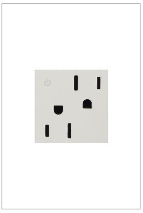 Legrand ARCD152W10 Adorne Dual Controlled Outlet, White Main Image