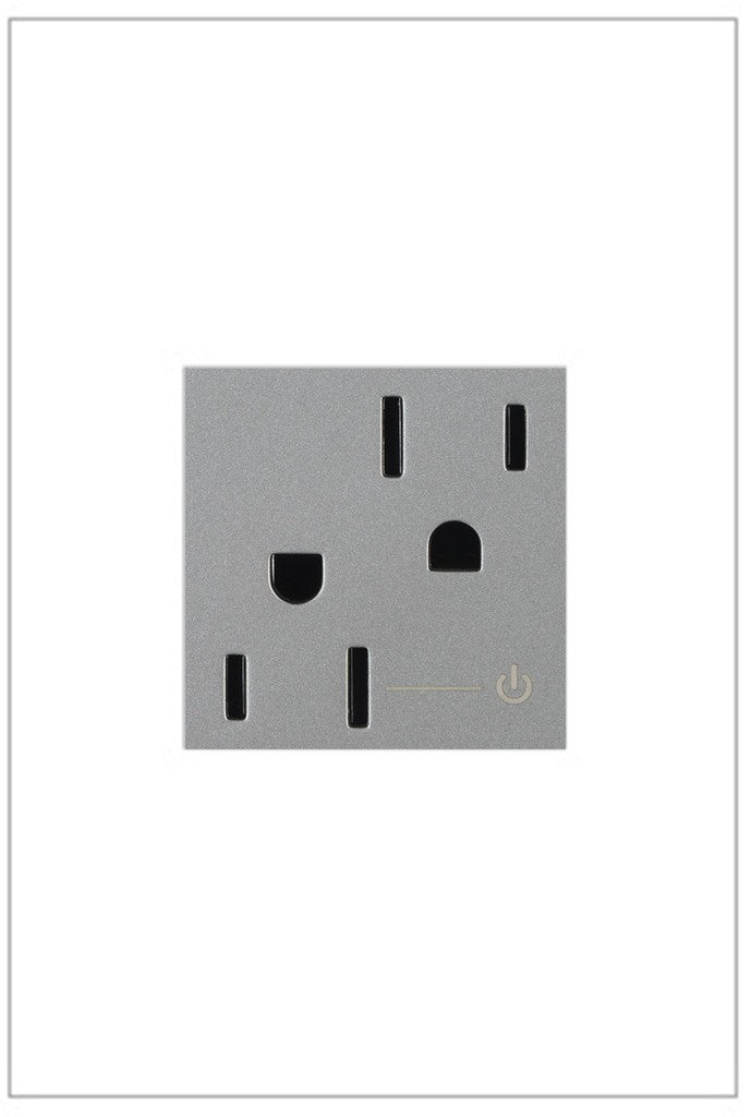 adorne® ARCH152M10 15A Tamper-Resistant Half-Controlled Outlet, Magnesium Main Image.jpg