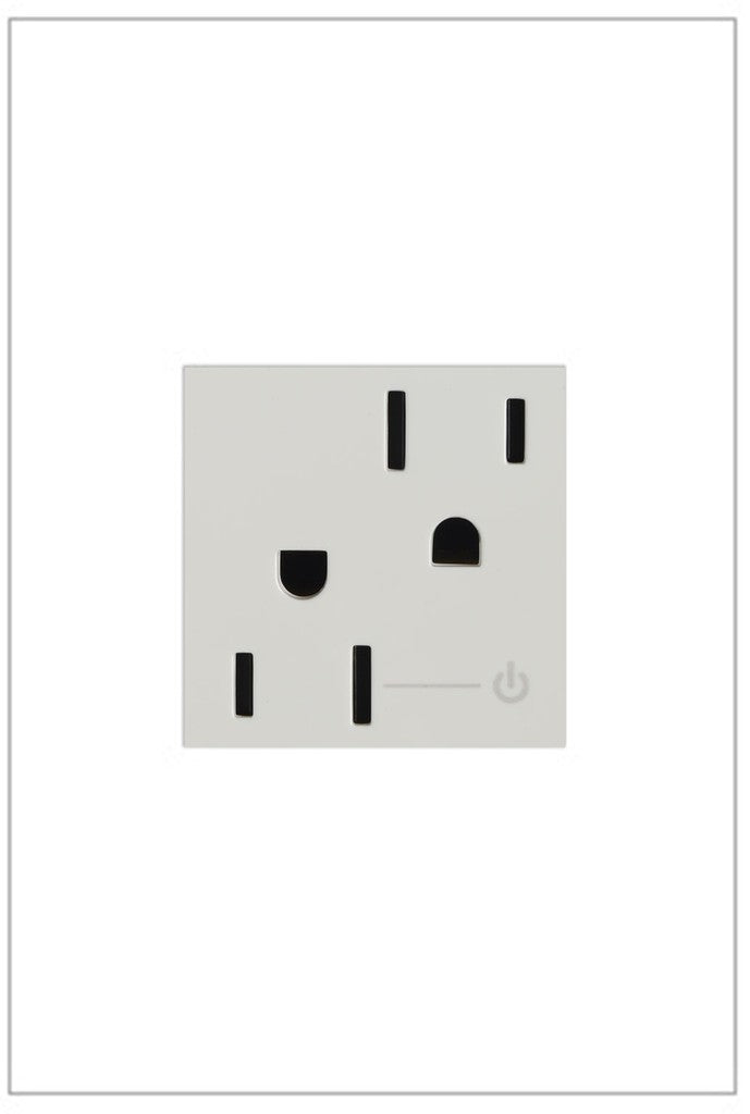 adorne® ARCH152W10 15A Tamper-Resistant Half-Controlled Outlet, White Main Image.jpg