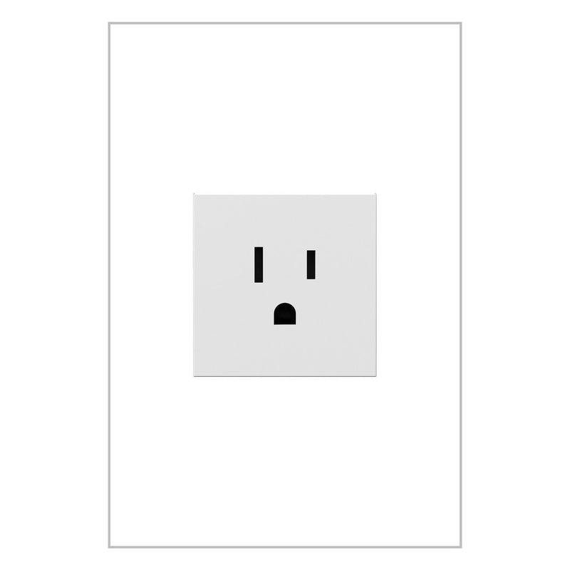 adorne® ARTR151W10 15A Single Tamper-Resistant Outlet, White Main Image.jpg