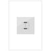 Legrand ARUSB30PDW4 Adorne Plus Power Delivery USB Type-C/C Outlet Module, White Main Image