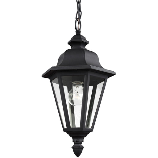 Generation Lighting 6025-12 Brentwood One Light Outdoor Pendant, Black Main Image.jpg