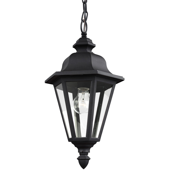 Generation Lighting 6025-12 Brentwood One Light Outdoor Pendant, Black Main Image.jpg