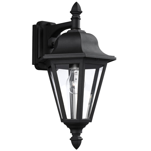 Generation Lighting 8825-12 Brentwood One Light Outdoor Wall Lantern, Black Main Image.jpg