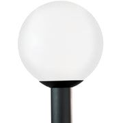 Generation Lighting 8254-68 Outdoor Globe One Light Outdoor Post Lantern, White Plastic Main Image.jpg