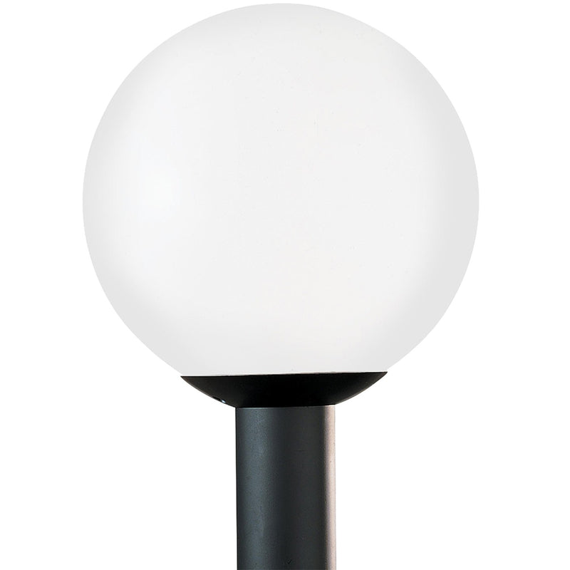 Generation Lighting 8254-68 Outdoor Globe One Light Outdoor Post Lantern, White Plastic Main Image.jpg