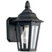 Generation Lighting 8822-12 Brentwood One Light Outdoor Wall Lantern, Black Main Image.jpg