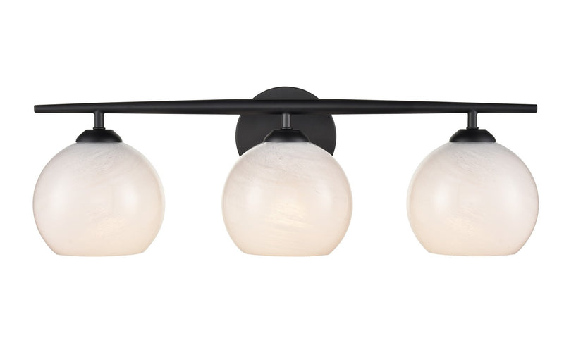 Millennium 18103-MB Kimorra Three Light Vanity, Matte Black Main Image.jpg