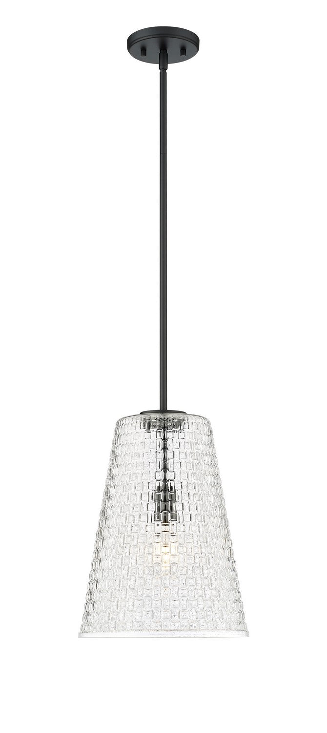 Millennium 20702-MB Saben One Light Pendant, Matte Black Main Image.jpg