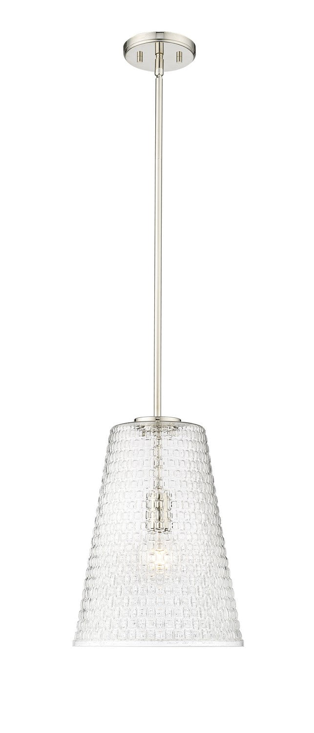 Millennium 20702-PN Saben One Light Pendant, Polished Nickel Main Image.jpg