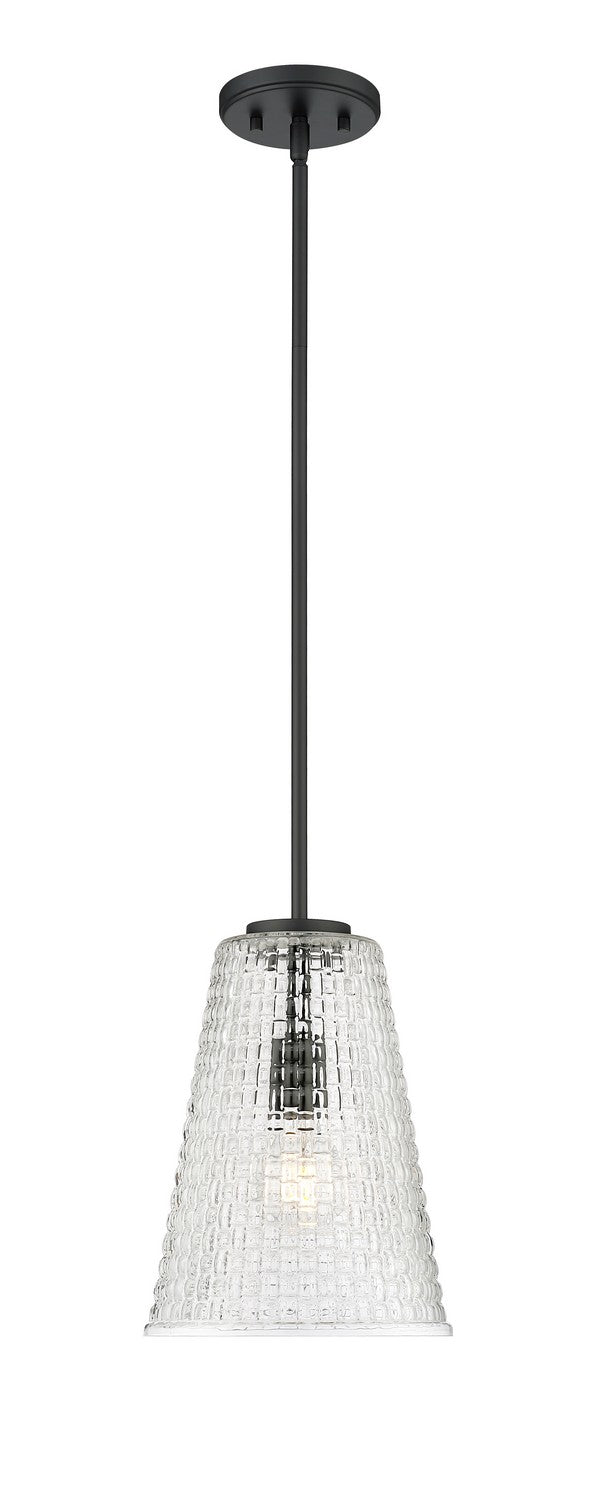 Millennium 20703-MB Saben One Light Pendant, Matte Black Main Image.jpg