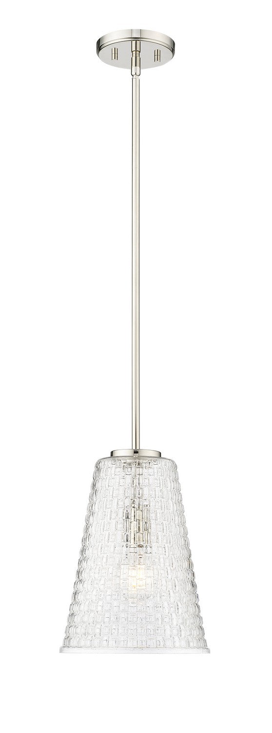 Millennium 20703-PN Saben One Light Pendant, Polished Nickel Main Image.jpg