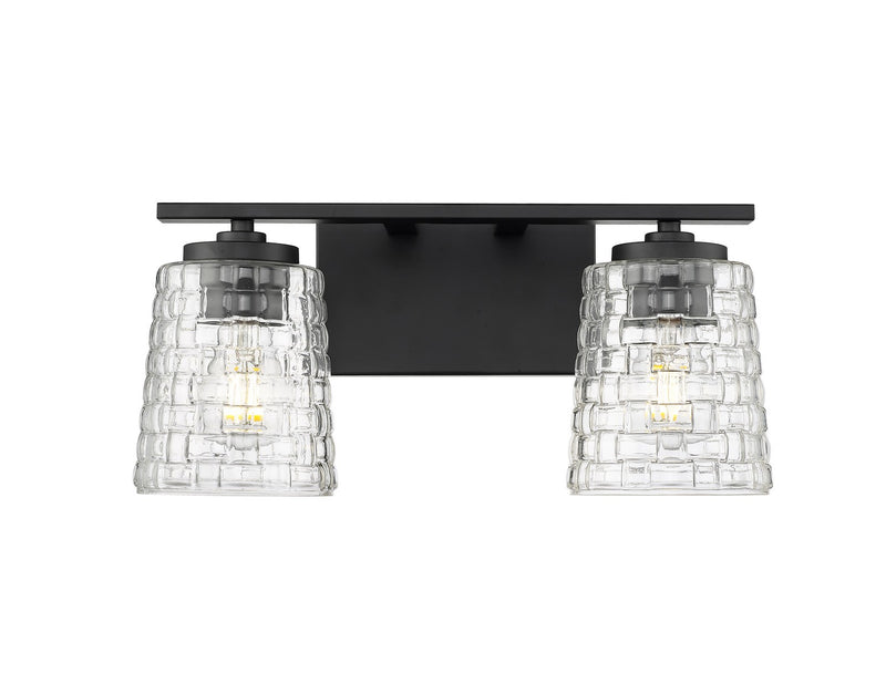 Millennium 22102-MB Saben Two Light Vanity, Matte Black Main Image.jpg