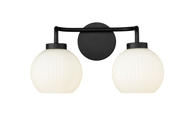 Millennium 22402-MB Oprah Two Light Vanity, Matte Black Main Image.jpg