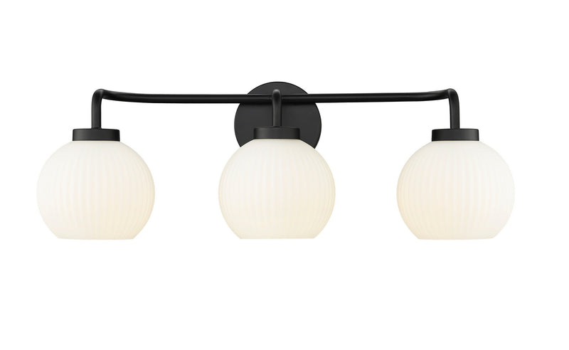 Millennium 22403-MB Oprah Three Light Vanity, Matte Black Main Image.jpg