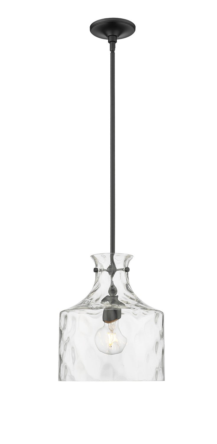 Millennium 22601-MB Santorini One Light Pendant, Matte Black Main Image.jpg