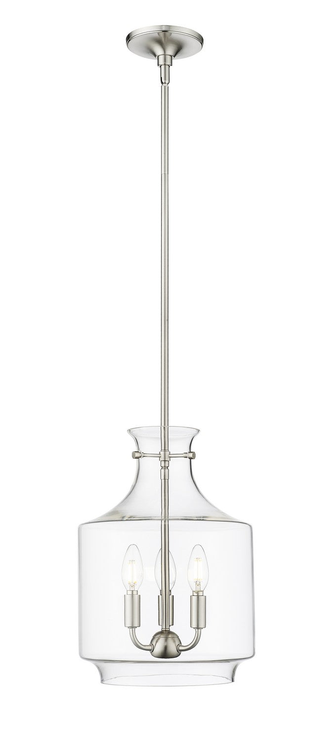 Millennium 22803-BN Mahannah Three Light Pendant, Brushed Nickel Main Image.jpg