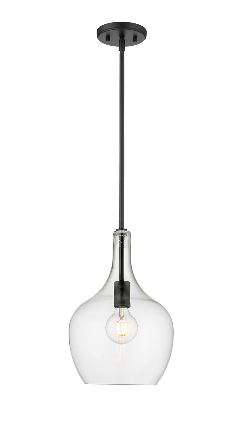 Millennium 28401-MB Lamara One Light Pendant, Matte Black Main Image.jpg
