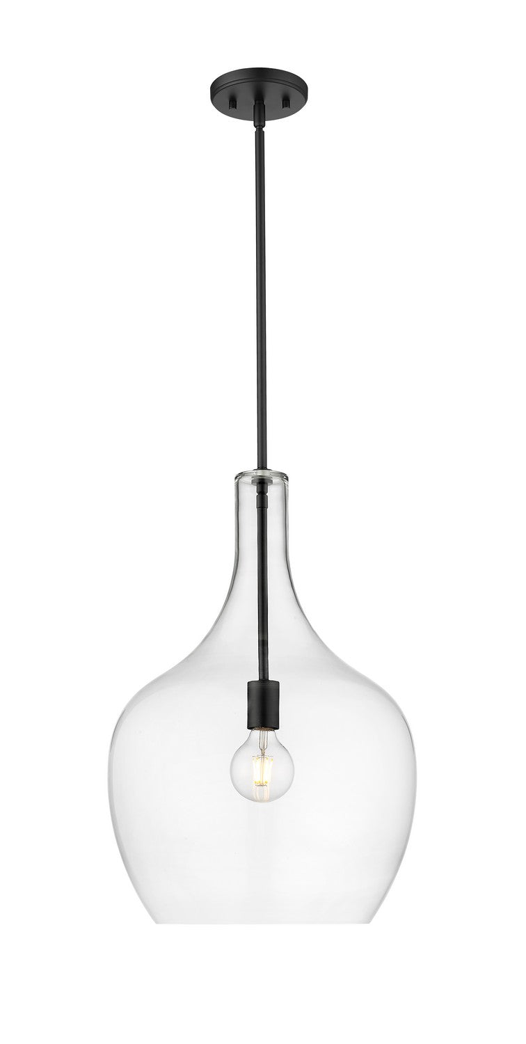 Millennium 28501-MB Lamara One Light Pendant, Matte Black Main Image.jpg