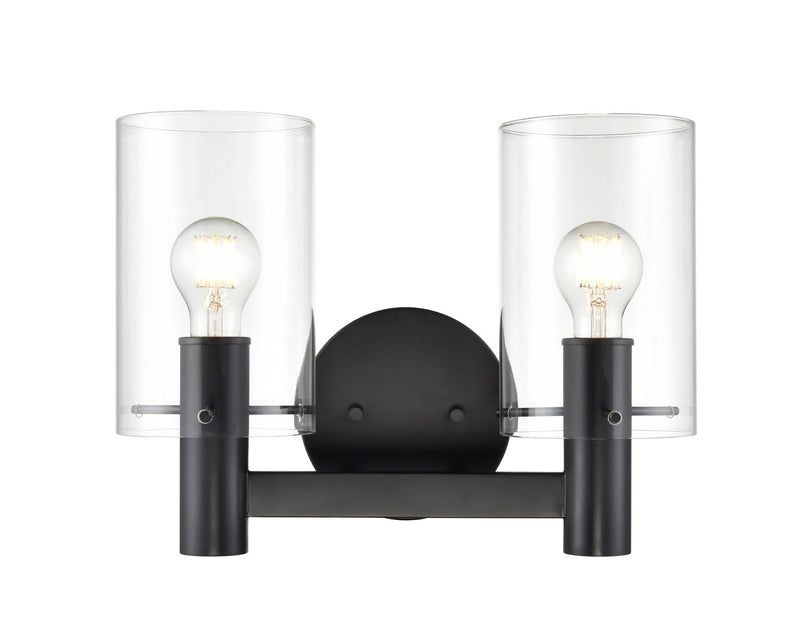 Millennium 55102-MB Apolla Two Light Vanity, Matte Black Main Image.jpg