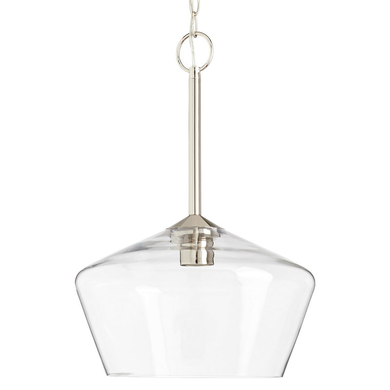 Millennium 55201-PN Morbelle One Light Pendant, Polished Nickel Main Image.jpg