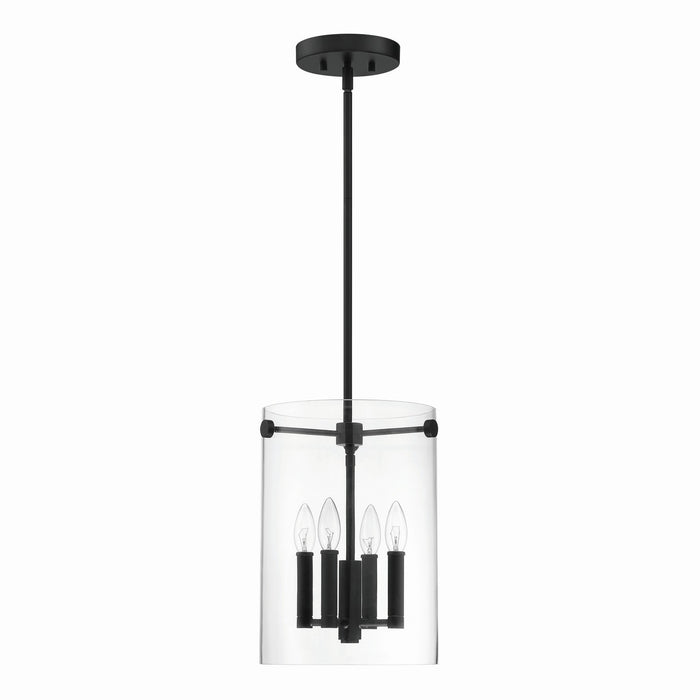 Millennium 55301-MB Vissi Four Light Pendant, Matte Black Main Image.jpg