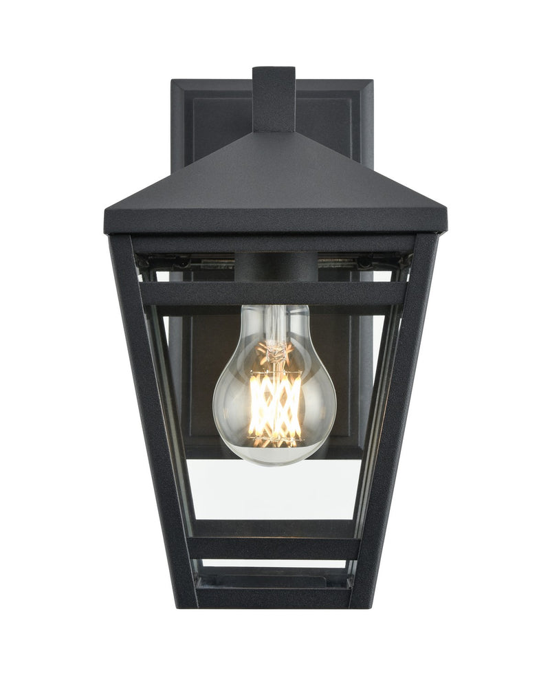 Millennium 82101-TBK Seager One Light Outdoor Lantern, Textured Black Main Image.jpg