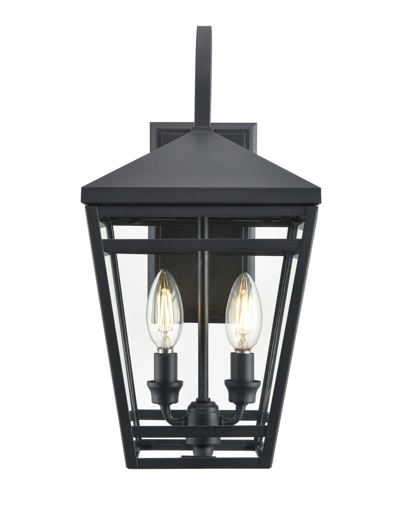 Millennium 82102-TBK Seager Two Light Outdoor Lantern, Textured Black Main Image.jpg