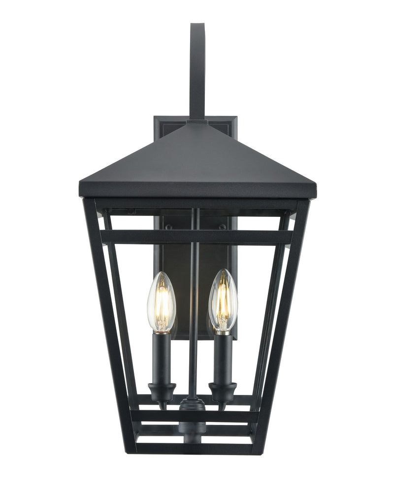 Millennium 82103-TBK Seager Two Light Outdoor Lantern, Textured Black Main Image.jpg