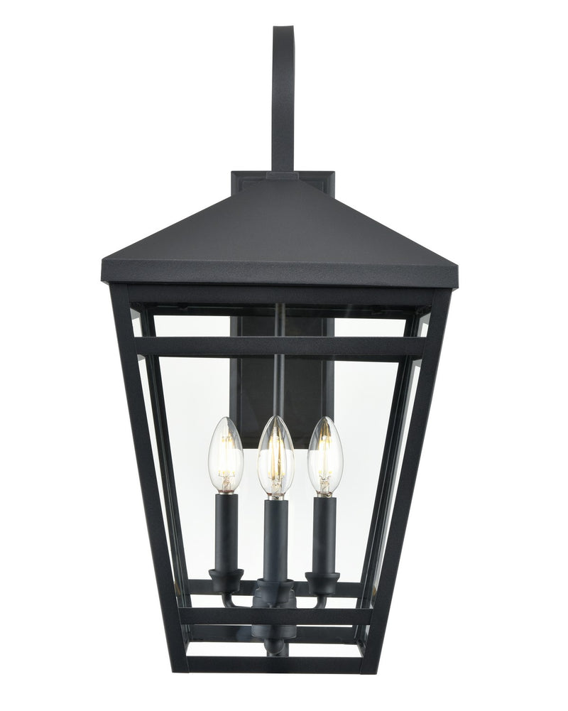 Millennium 82104-TBK Seager Three Light Outdoor Lantern, Textured Black Main Image.jpg