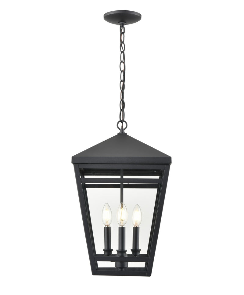 Millennium 82105-TBK Seager Three Light Outdoor Lantern, Textured Black Main Image.jpg