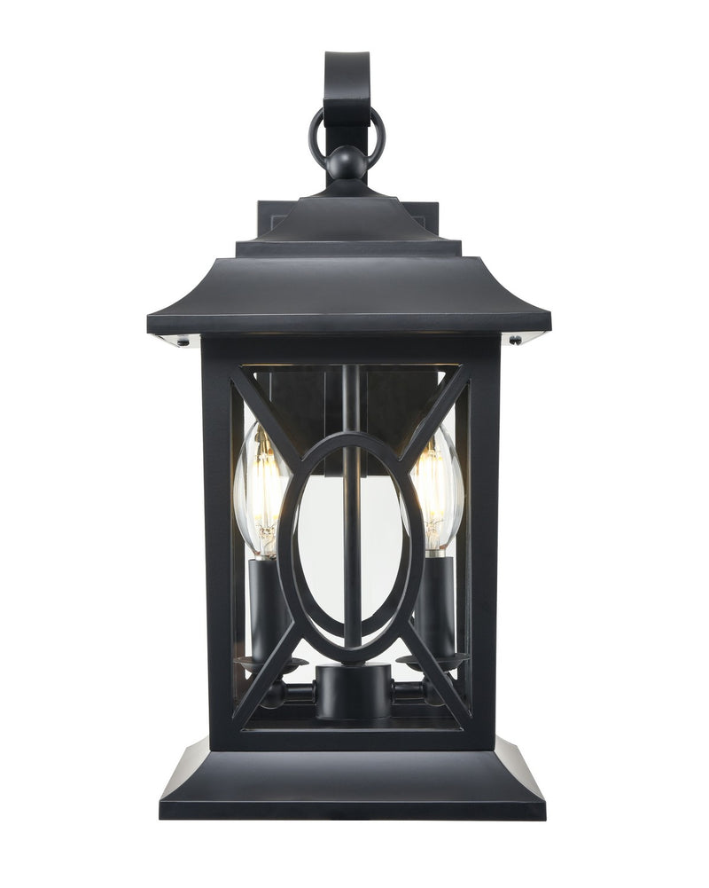 Millennium 85102-PBK Allbert Two Light Outdoor Lantern, Powder Coated Black Main Image.jpg