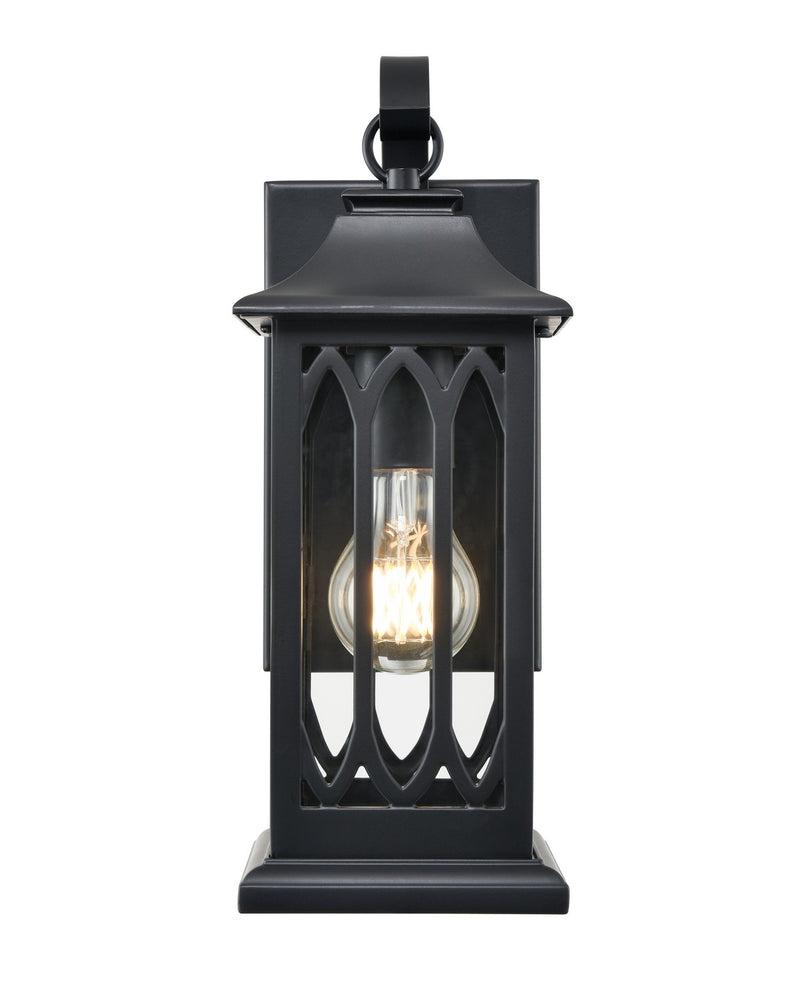Millennium 88101-PBK Mallorey One Light Outdoor Lantern, Powder Coated Black Main Image.jpg