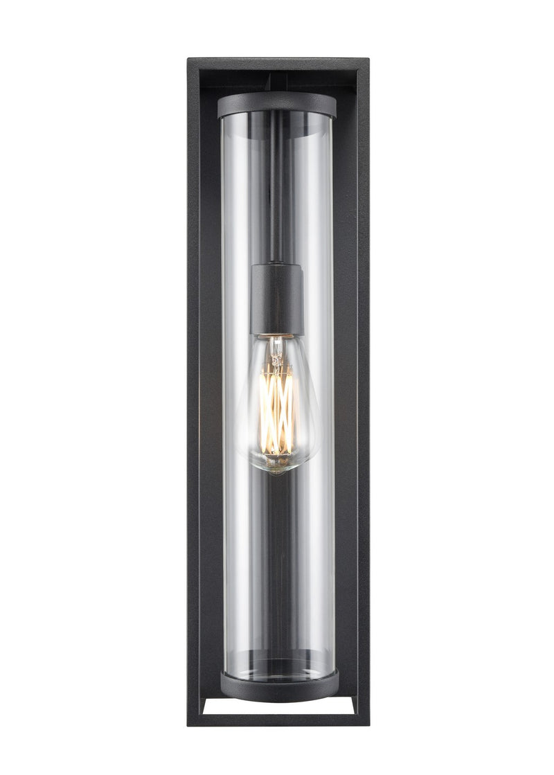 Millennium 91621-TBK Caleb One Light Outdoor Lantern, Textured Black Main Image.jpg