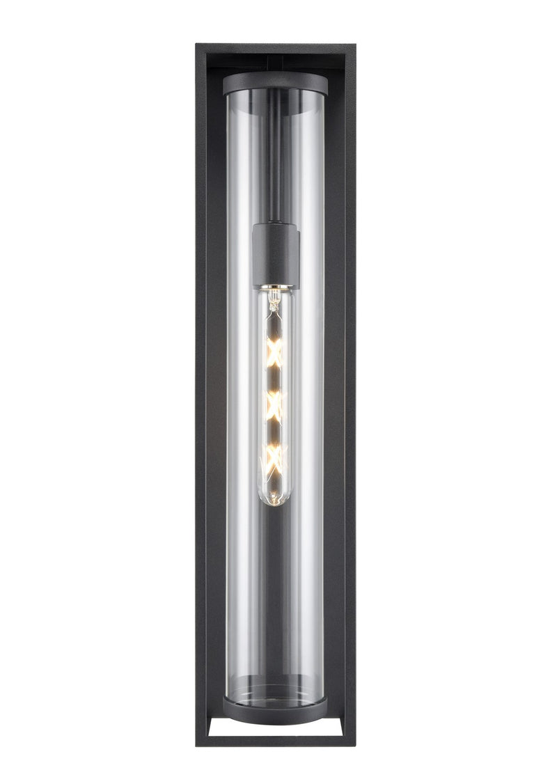 Millennium 91631-TBK Caleb One Light Outdoor Lantern, Textured Black Main Image.jpg
