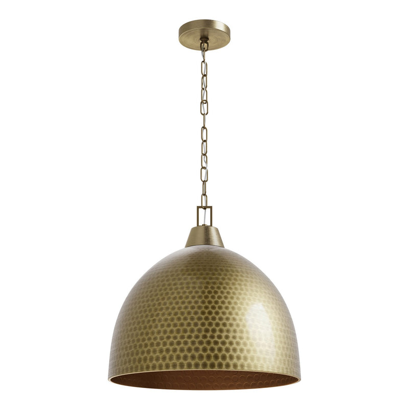 Millennium 99205-AGBR Arrco Three Light Pendant, Aged Brass Main Image.jpg