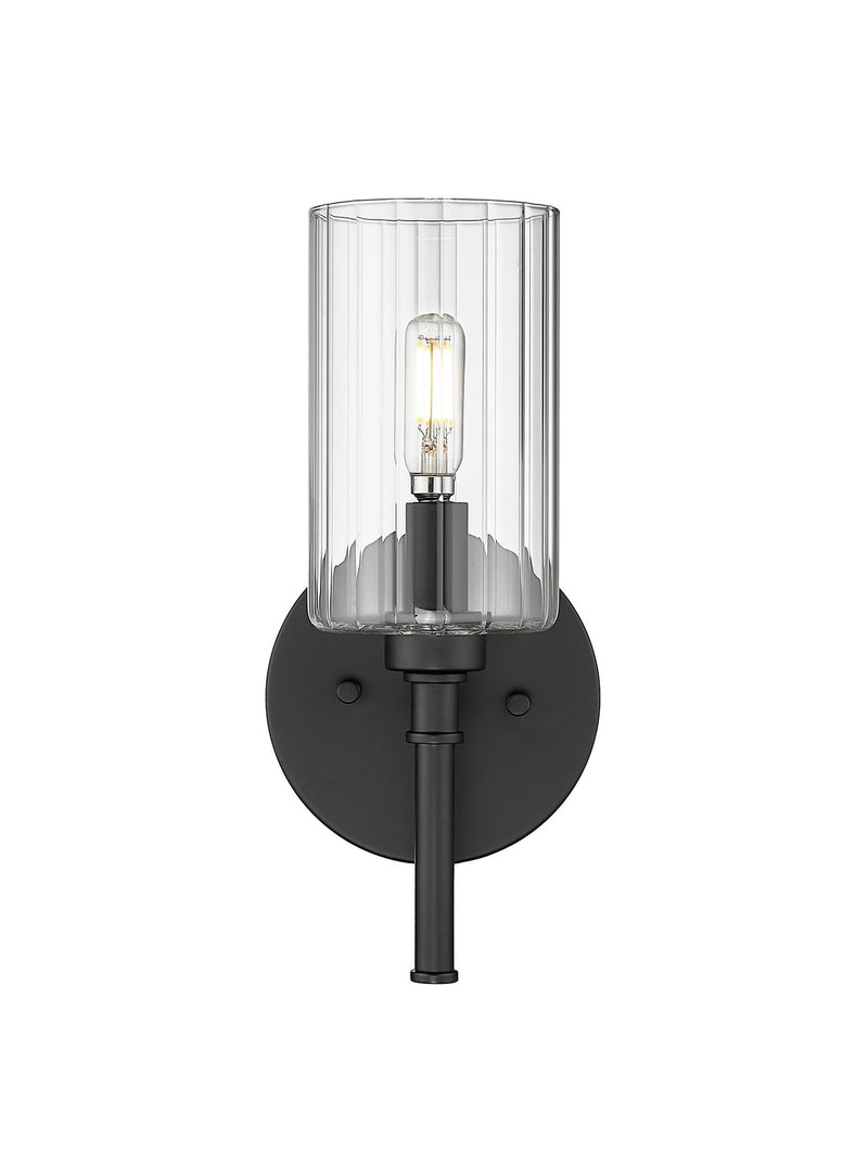 Millennium 9921-MB Chastine One Light Wall Sconce, Matte Black Main Image.jpg