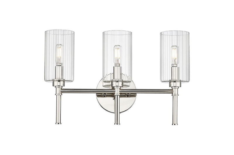 Millennium 9923-PN Chastine Three Light Vanity, Polished Nickel Main Image.jpg