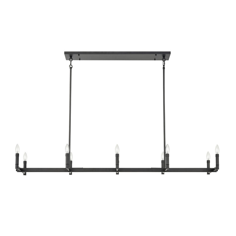 Millennium 99701-MB Daxley Ten Light Chandelier, Matte Black Main Image.jpg