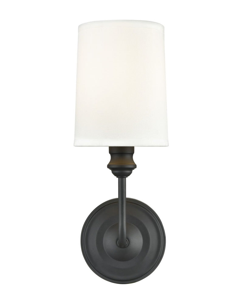 Millennium 99801-MB Leena One Light Wall Sconce, Matte Black Main Image.jpg