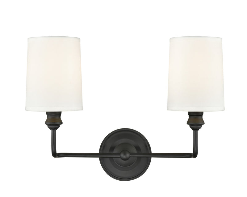 Millennium 99802-MB Leena Two Light Vanity, Matte Black Main Image.jpg