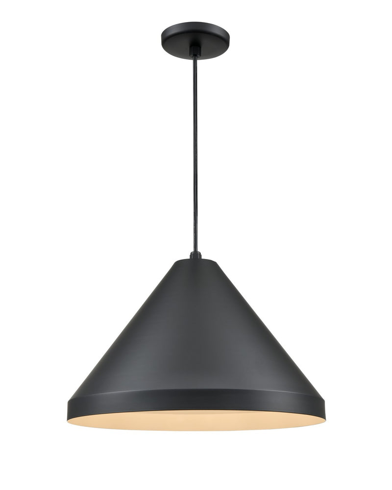 Millennium RCC13-SB R Series One Light Pendant, Satin Black Main Image.jpg