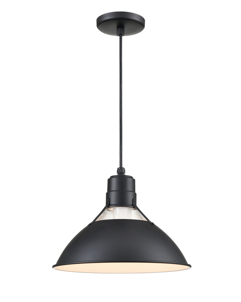 Millennium RGCC13-SB R Series One Light Pendant, Satin Black Main Image.jpg