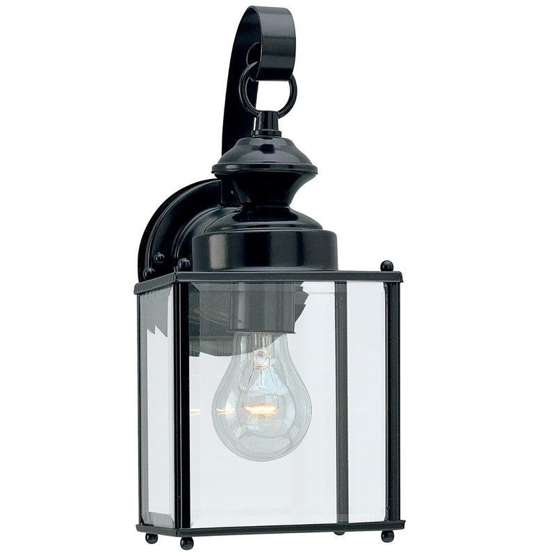 Generation Lighting 8457-12 Jamestowne One Light Outdoor Wall Lantern, Black Main Image.jpg