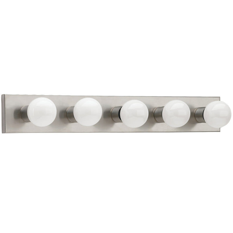 Generation Lighting 4735-98 Center Stage Five Light Wall / Bath, Brushed Stainless Main Image.jpg