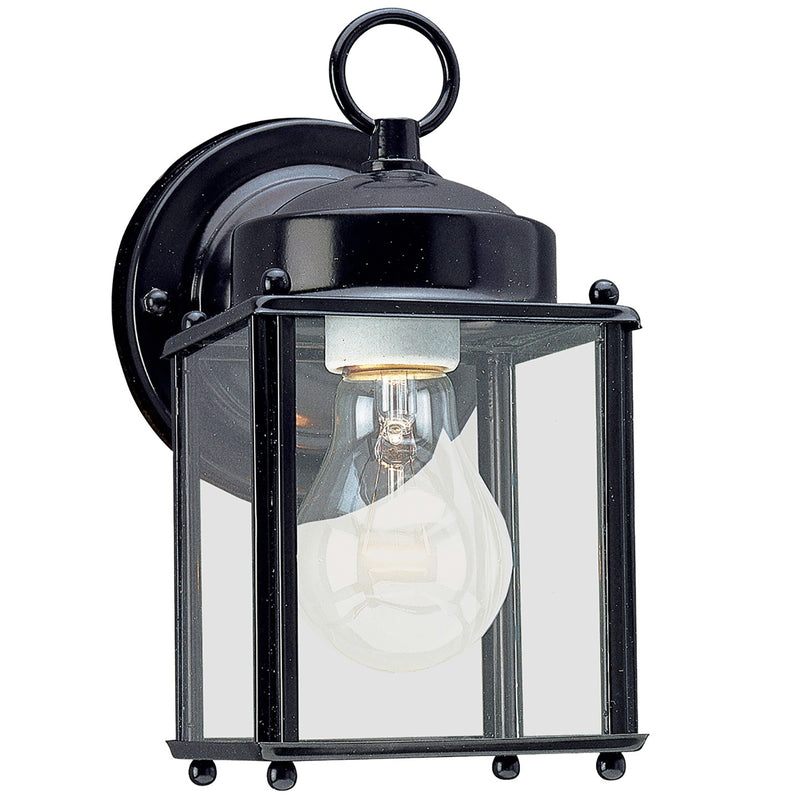 Generation Lighting 8592-12 New Castle One Light Outdoor Wall Lantern, Black Main Image.jpg